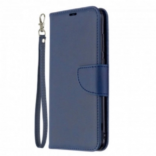 Flip Cover Samsung Galaxy M11 Læder Cover Glat Flap Skrå