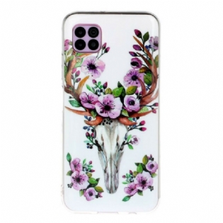 Cover Huawei P40 Lite Fluorescerende Blomsterelg