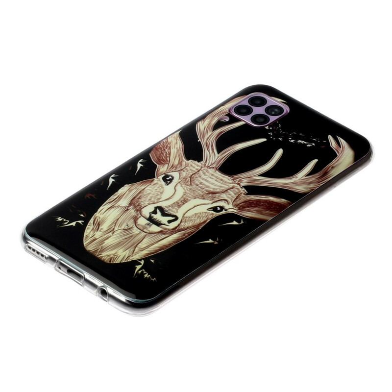 Cover Huawei P40 Lite Fluorescerende Majestic Deer