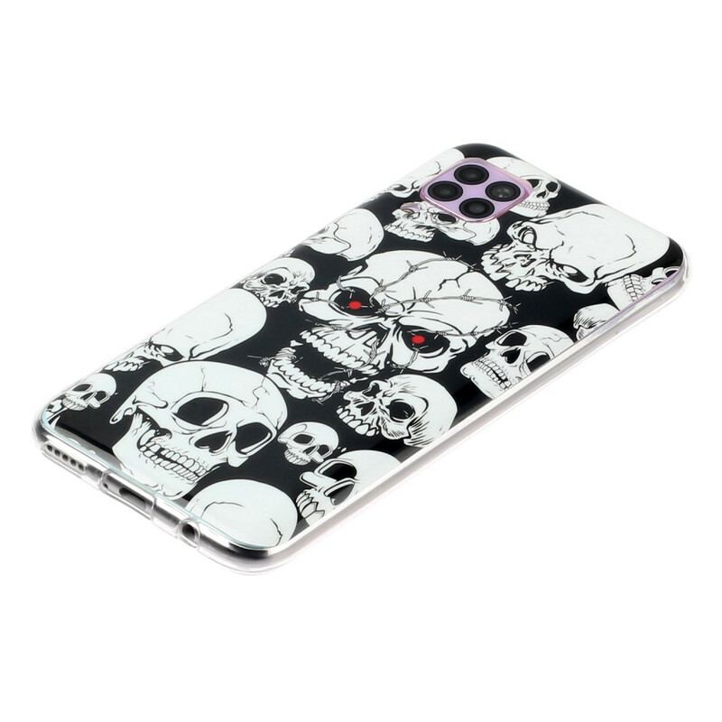 Cover Huawei P40 Lite Forsigtig Fluorescerende Kranier