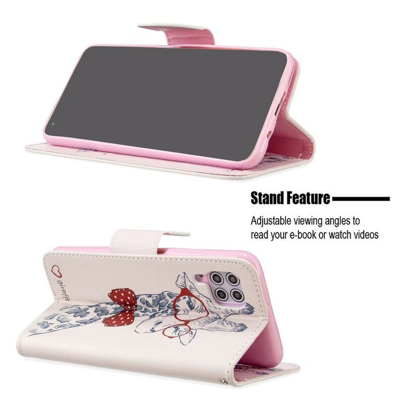 Flip Cover Huawei P40 Lite Brainy Giraf