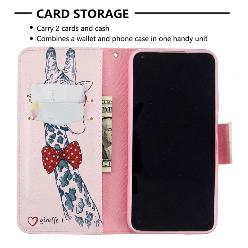 Flip Cover Huawei P40 Lite Brainy Giraf