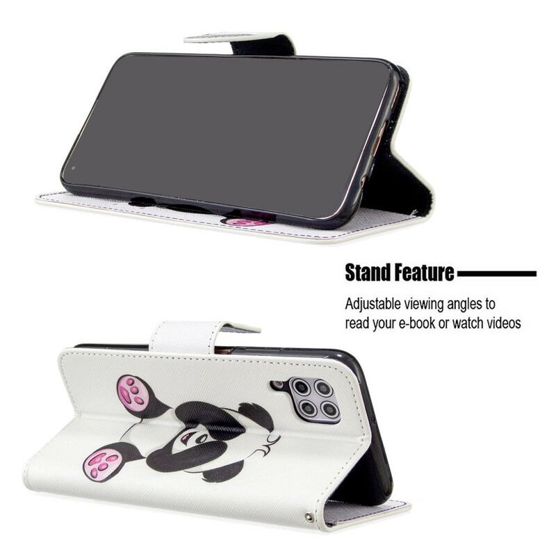 Flip Cover Huawei P40 Lite Panda Sjov