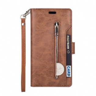 Flip Cover Huawei P40 Lite Pung Med Snor