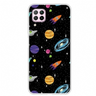 Mobilcover Huawei P40 Lite Planet Galaxy