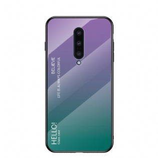 Cover OnePlus 8 Hærdet Glas Hej