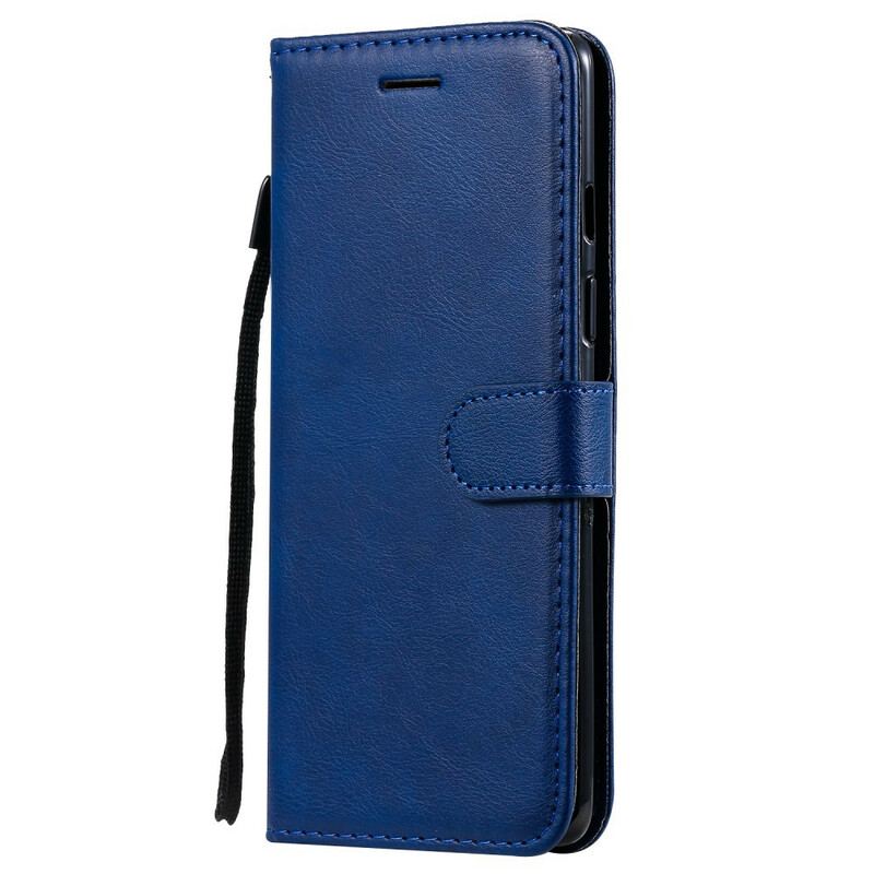 Læder Cover OnePlus 8 Med Snor Strappy Lædereffekt