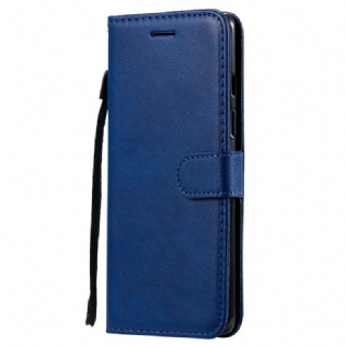 Læder Cover OnePlus 8 Med Snor Strappy Lædereffekt