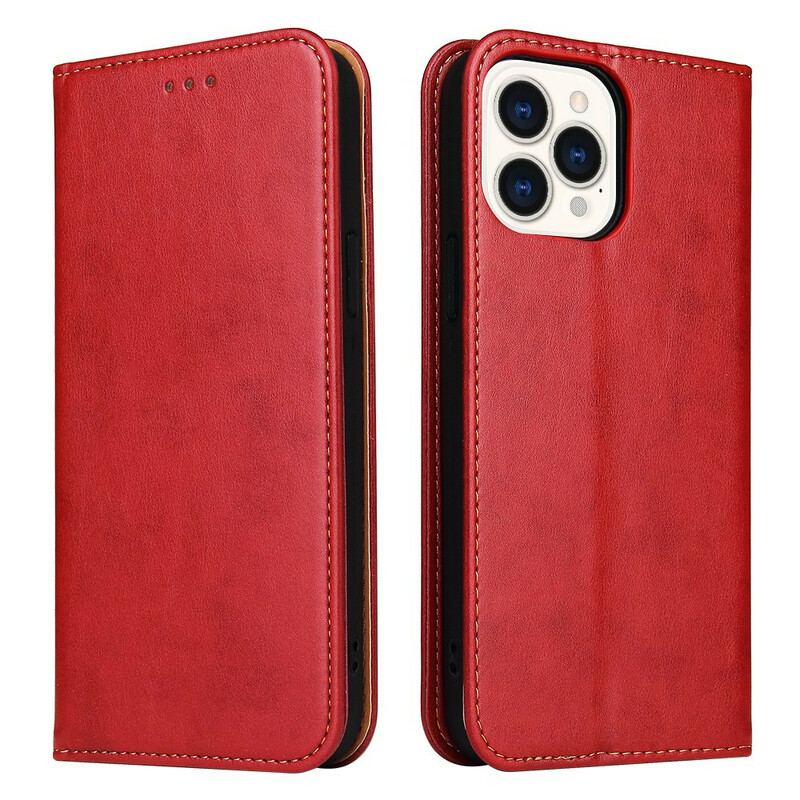 Cover iPhone 13 Pro Flip Cover Imiteret Læder Ædruelighed