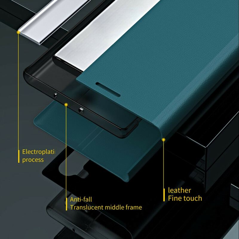 Cover iPhone 13 Pro Flip Cover Litchi Magnetisk Læderlås