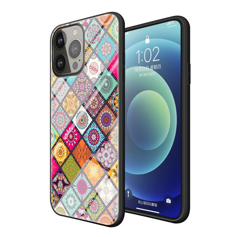 Cover iPhone 13 Pro Patchwork Magnetisk Holder