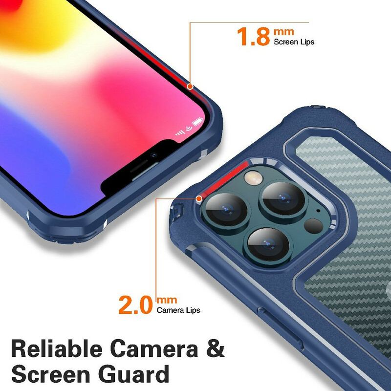 Cover iPhone 13 Pro Sømløs Kulfibertekstur