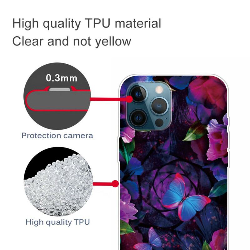 Cover iPhone 13 Pro Variation Sommerfugle