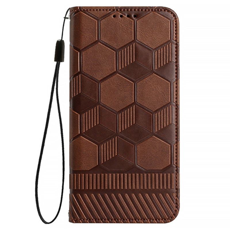 Flip Cover iPhone 13 Pro Fodboldbold Mønster