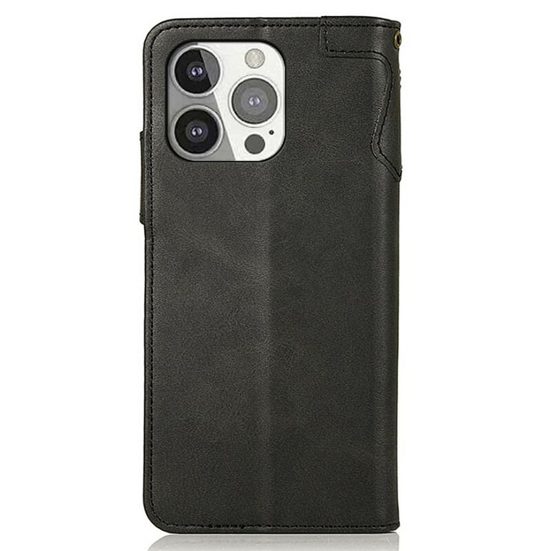 Flip Cover iPhone 13 Pro Khazneh Magnetisk Knap