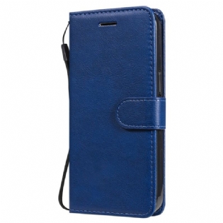 Flip Cover iPhone 13 Pro Med Snor Solid Color Series Strappy