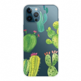 Mobilcover iPhone 13 Pro Akvarel Kaktusser