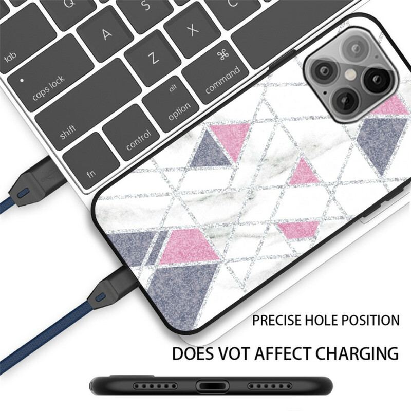 Mobilcover iPhone 13 Pro Glitter Marmor