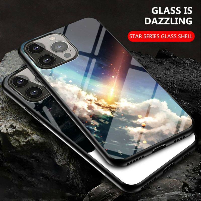 Mobilcover iPhone 13 Pro Stjernehimmel Hærdet Glas