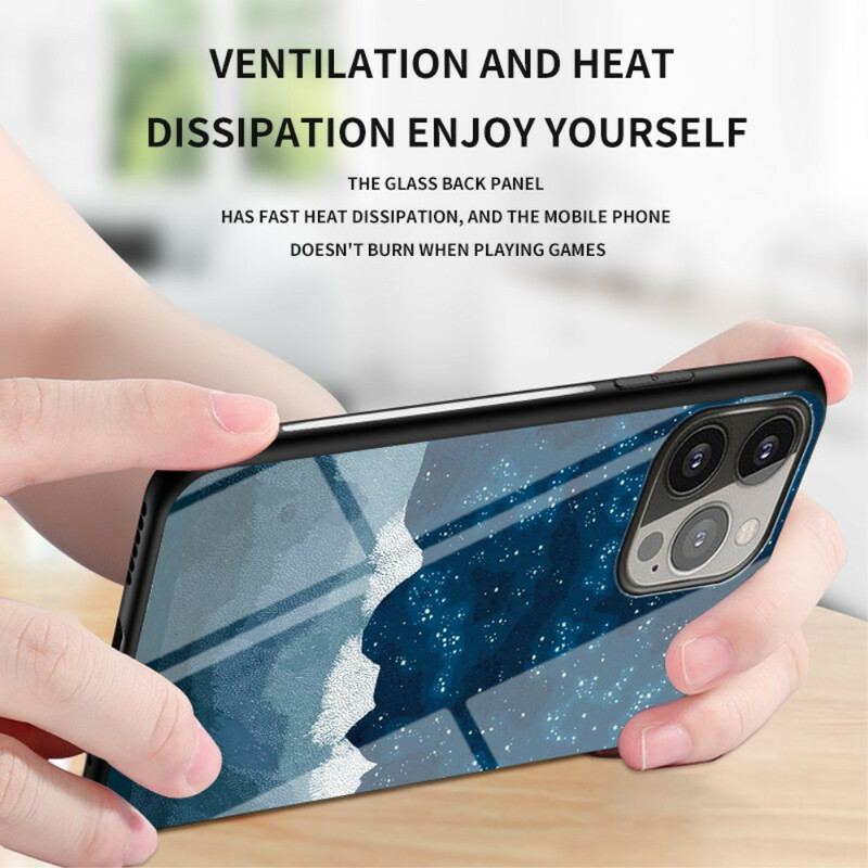Mobilcover iPhone 13 Pro Stjernehimmel Hærdet Glas