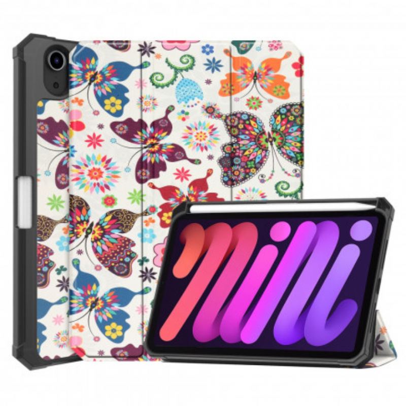 Cover iPad Mini 6 (2021) Vintage Blomsterpenneholder