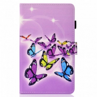 Flip Cover iPad Mini 6 (2021) Design Sommerfugle