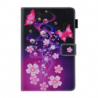 Flip Cover iPad Mini 6 (2021) Hvirvelsommerfugle