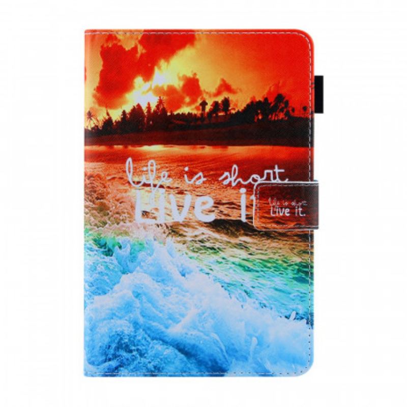 Flip Cover iPad Mini 6 (2021) Livet Er Kort Solnedgang