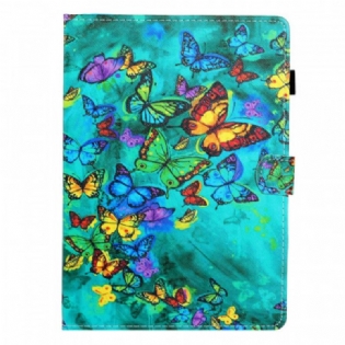 Flip Cover iPad Mini 6 (2021) Sommerfuglenes Flugt