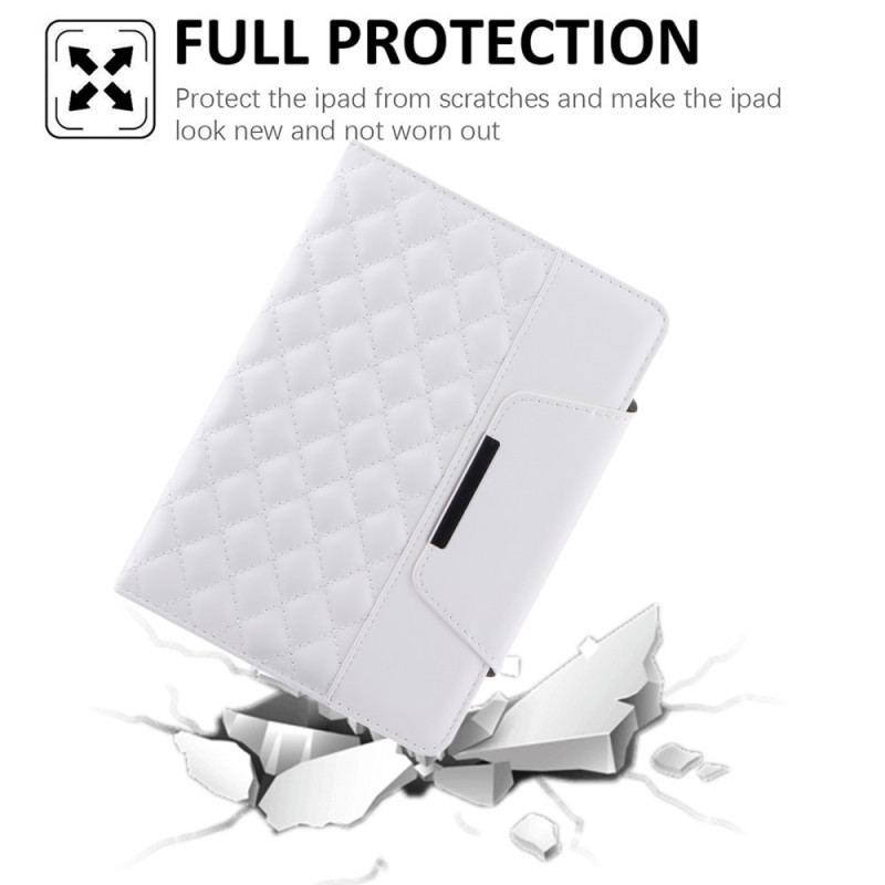 Læder Cover iPad Mini 6 (2021) Quiltet Kunstlæder Med Rem