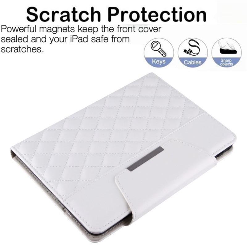 Læder Cover iPad Mini 6 (2021) Quiltet Kunstlæder Med Rem