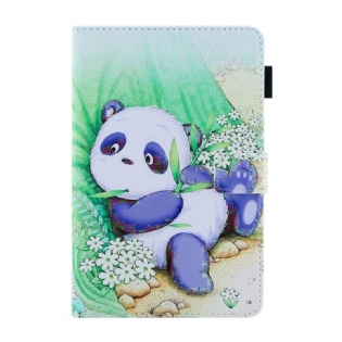 Læder Cover iPad Mini 6 (2021) Sød Panda