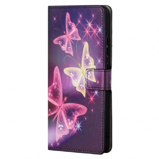 Flip Cover Xiaomi Redmi Note 11 Pro / 11 Pro 5G Sommerfugle Og Blomster