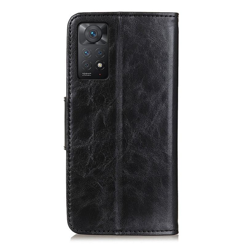 Læder Cover Xiaomi Redmi Note 11 Pro / 11 Pro 5G Split Læder Vendbar Lås