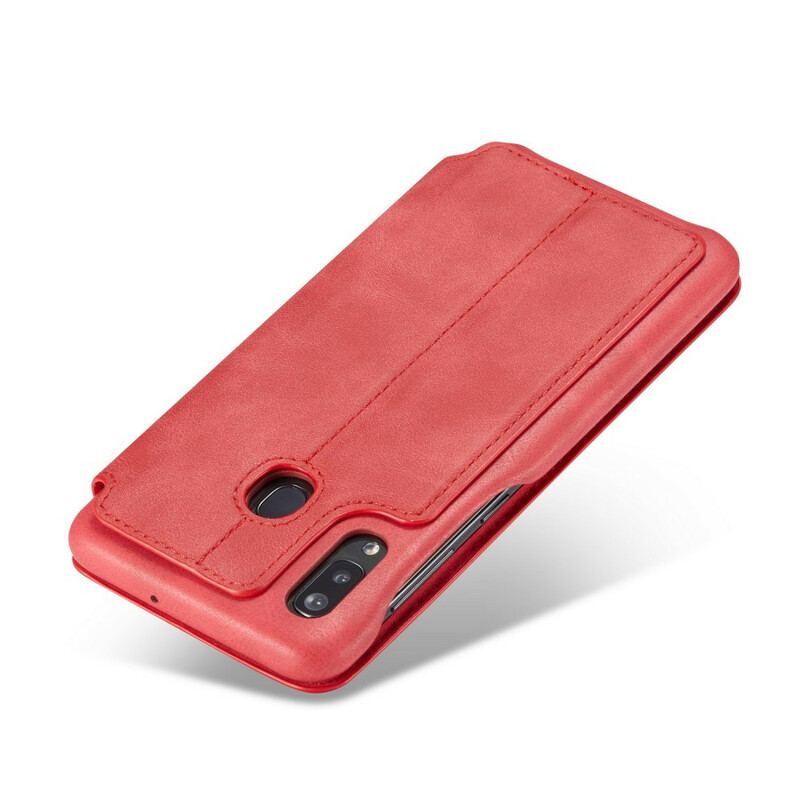 Cover Samsung Galaxy A30 Flip Cover Lc.imeeke Lædereffekt