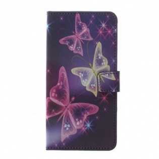 Flip Cover Samsung Galaxy A30 Sommerfugle Og Blomster