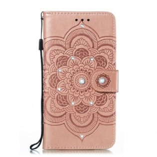 Læder Cover Samsung Galaxy A30 Mandala Og Diamanter