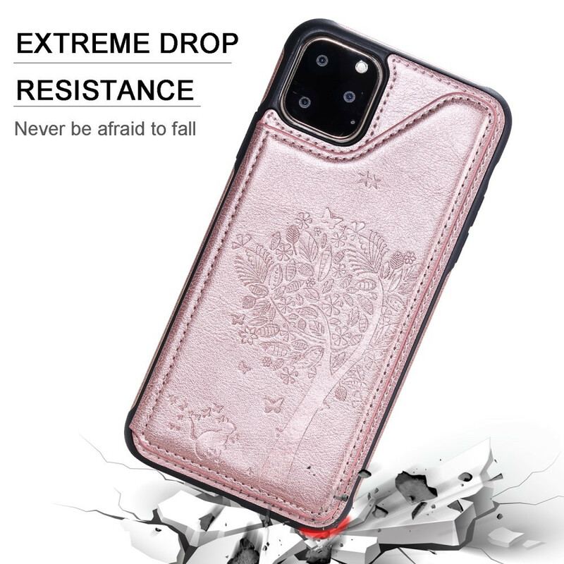 Cover iPhone 11 Cat Print Multifunktionel