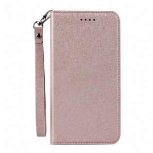 Cover iPhone 11 Flip Cover Blødt Læderstil Med Rem