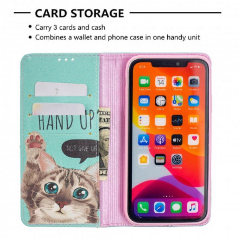 Cover iPhone 11 Flip Cover Hånden Op