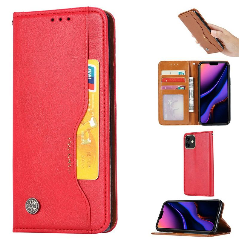 Cover iPhone 11 Flip Cover Kortholder I Imiteret Læder
