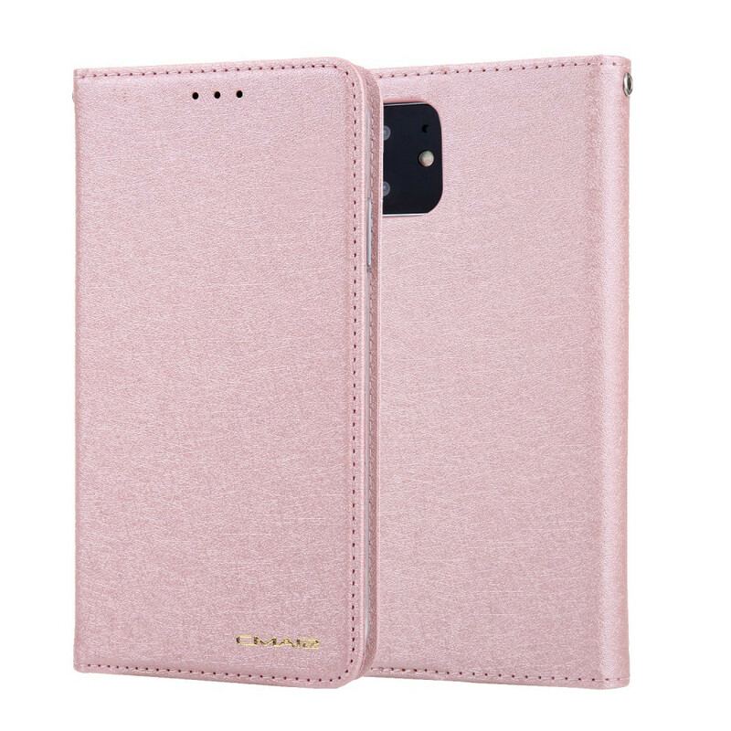 Cover iPhone 11 Flip Cover Silketekstur Med Lædereffekt