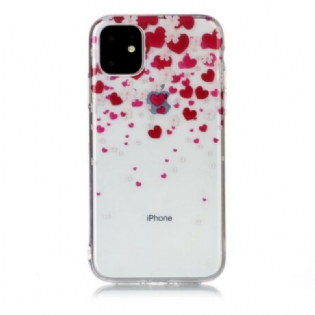 Cover iPhone 11 Hjerteregn