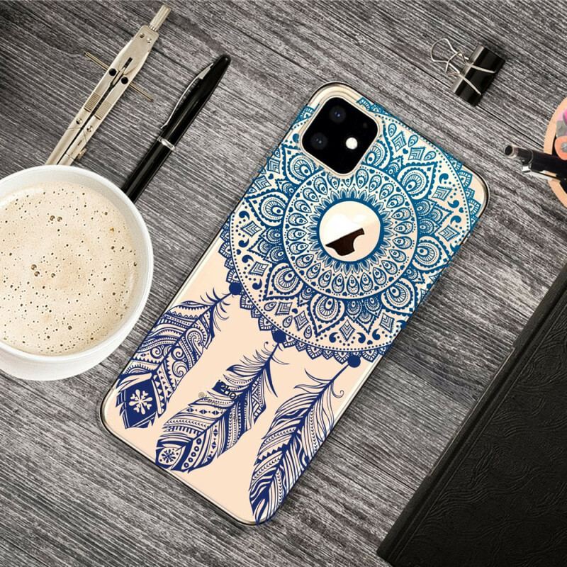 Cover iPhone 11 Mandala Med Enkelt Blomst