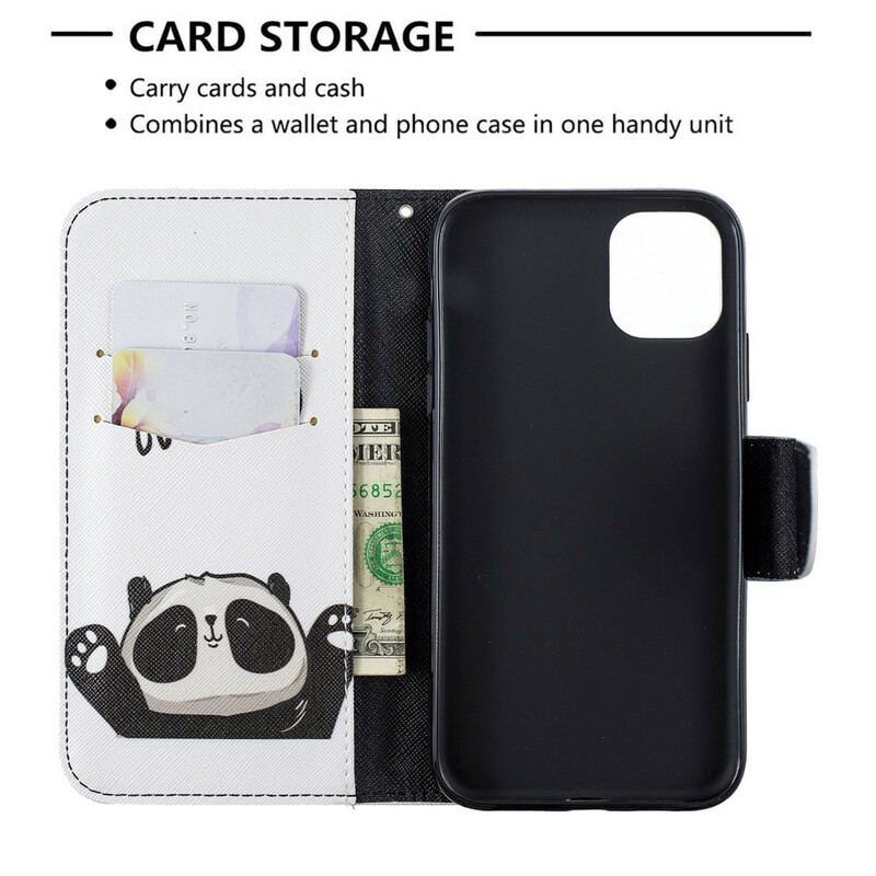 Flip Cover iPhone 11 Hej Panda