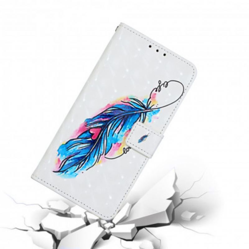 Flip Cover iPhone 11 Med Snor Fjer Justerbar Rem