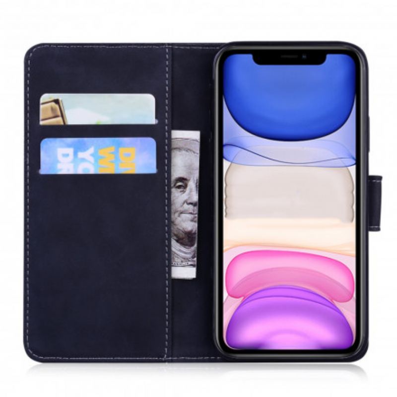 Flip Cover iPhone 11 Tiger Ansigtsprint