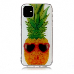 Mobilcover iPhone 11 Sømløs Inkognito Ananas