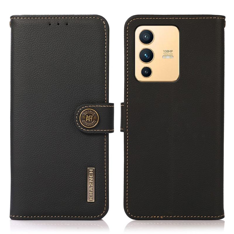 Flip Cover Vivo V23 5G Khazneh Rfid Ægte Læder