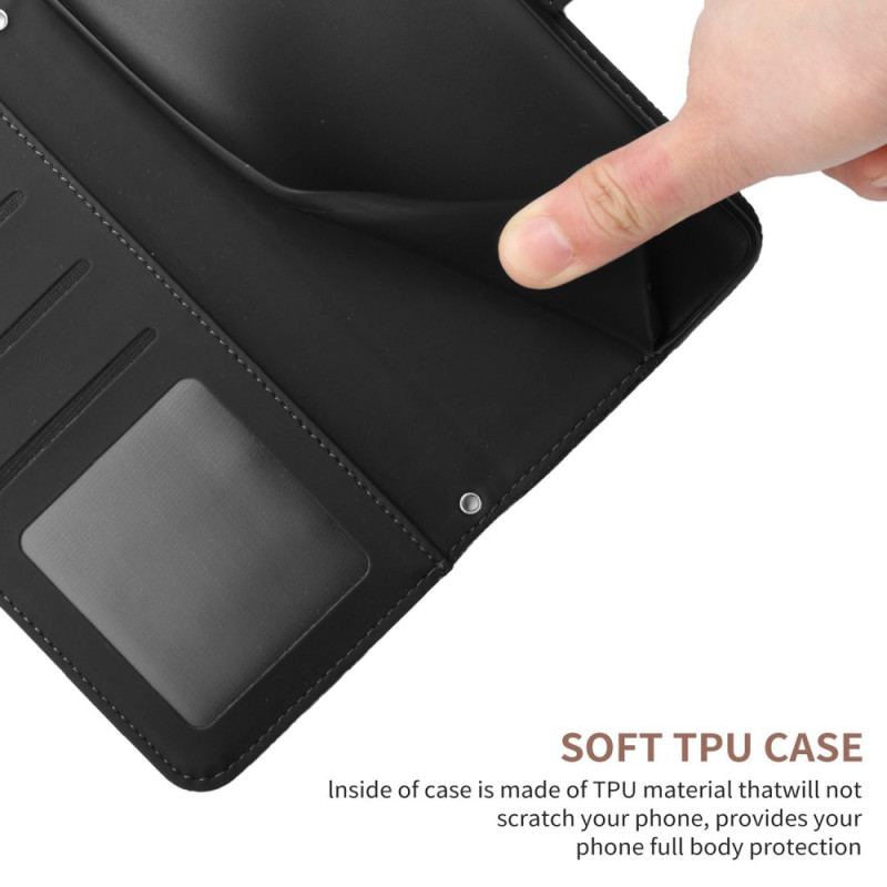 Læder Cover Vivo V23 5G Sommerfugl Med Snor